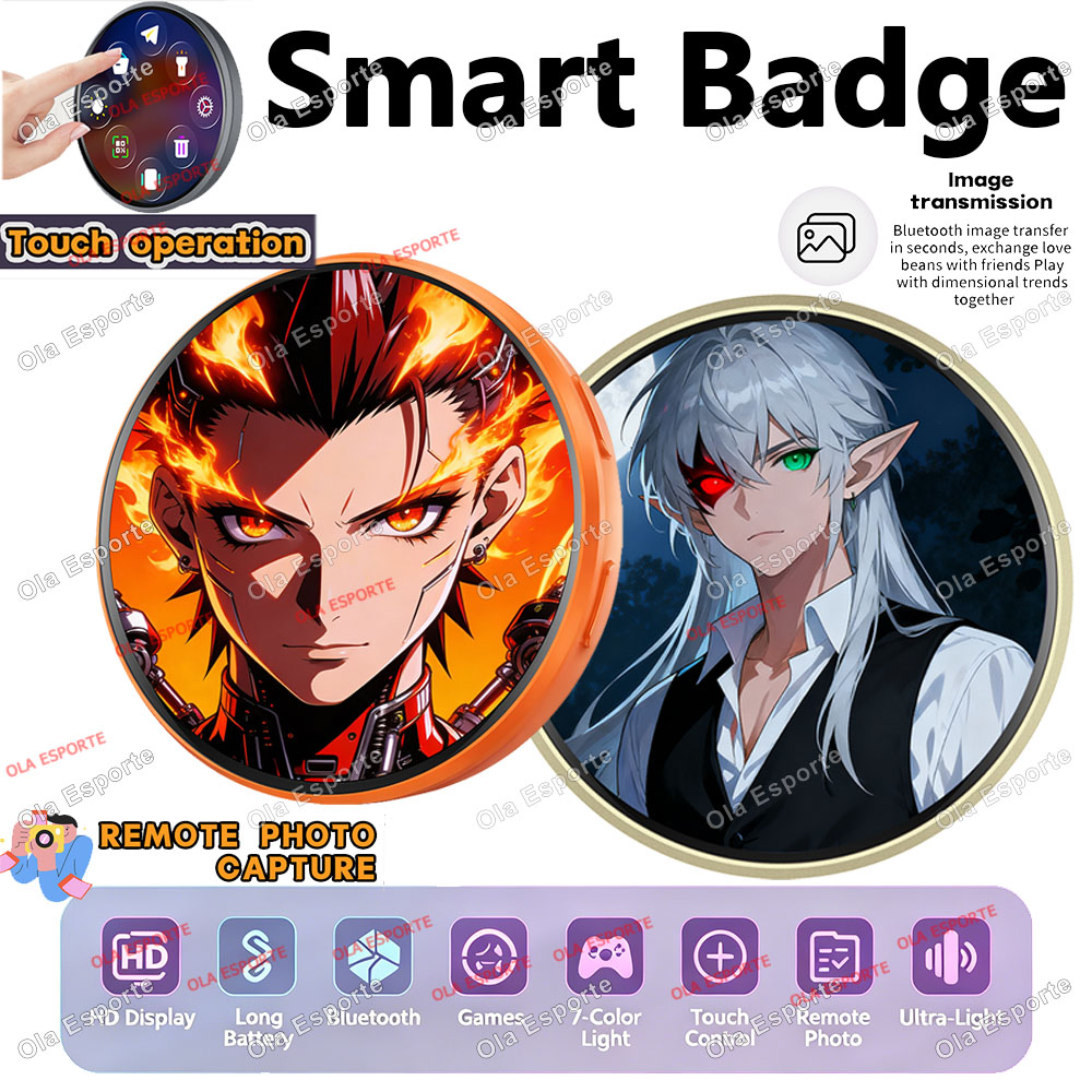 Smart Home Icon - Pin Tampilan E-Badge Anime 1.85 Inci