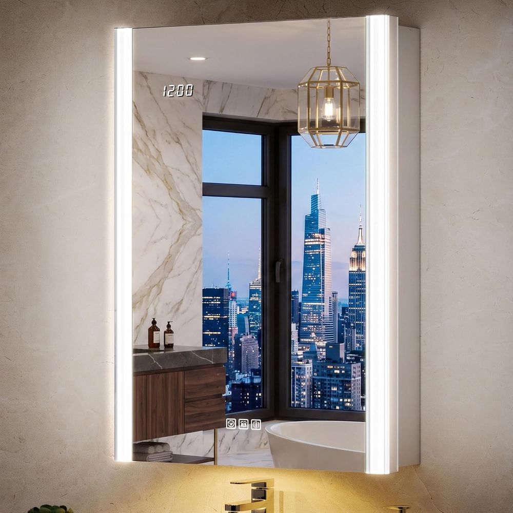 Smart Home Living Room - Cermin Kabinet Obat Berlampu 20x32 dengan