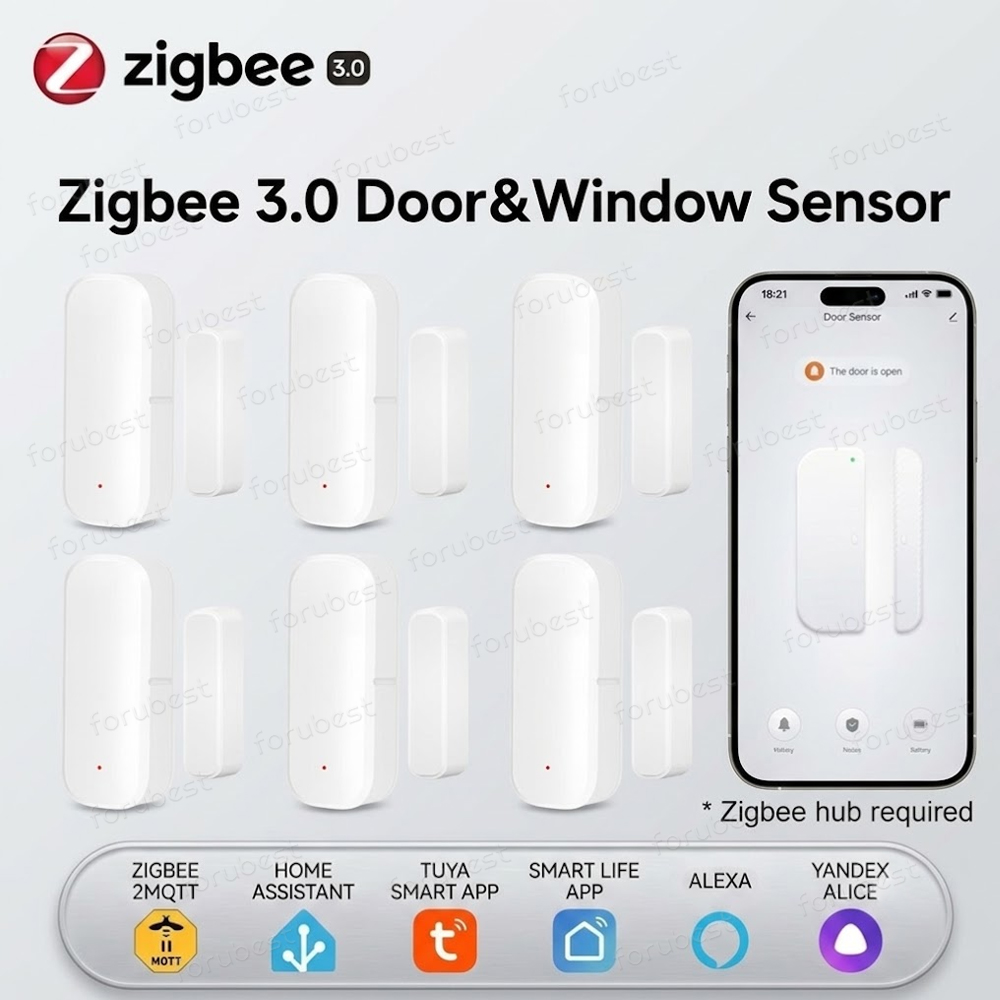 Smart Home Zigbee 3.0 - Zigbee 3.0 Sensor Jendela Pintu Detektor