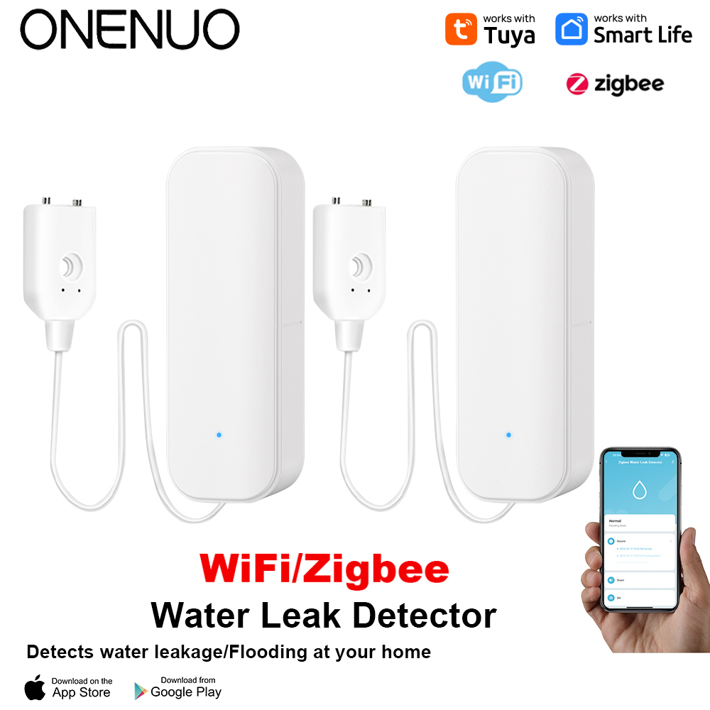 Smart Home Ecosystems - Sensor Air WiFi/Zigbee Tuya Alarm Kebocoran
