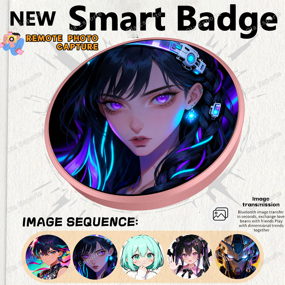 Smart Home Icon - Lencana Elektronik Dinamis Merchandise Anime Layar