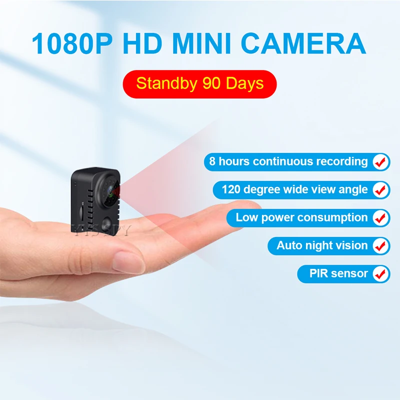 Smart Home Kamera - Kamera Mini HD Kamera Perekam Suara