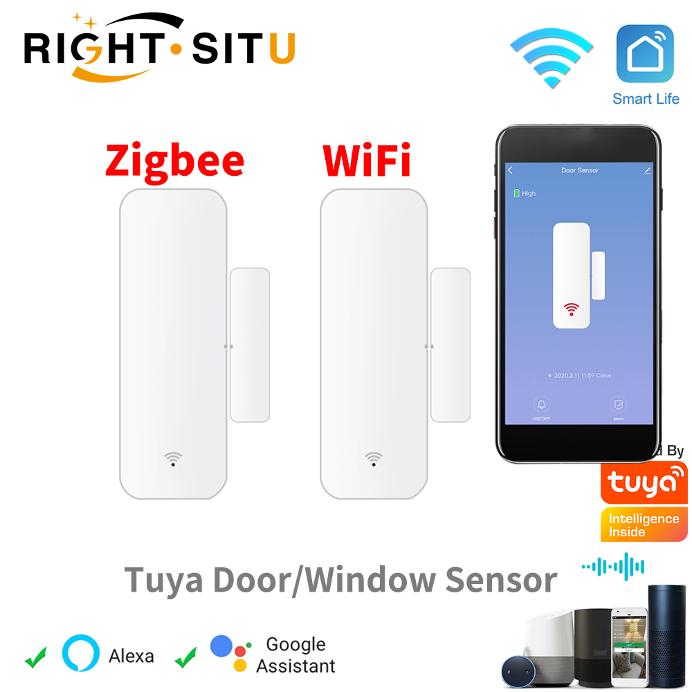 Smart Home Internet - Sensor Kontak Jendela Pintu Tuya WiFi
