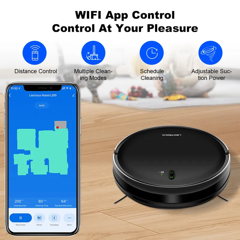 Smart Home Devices - untuk LIECTROUX L200 Robot Vacuum Cleaner