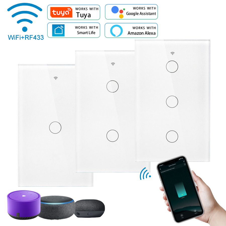 Homesmart Online - Tuya WiFi dinding sentuh saklar Pintar