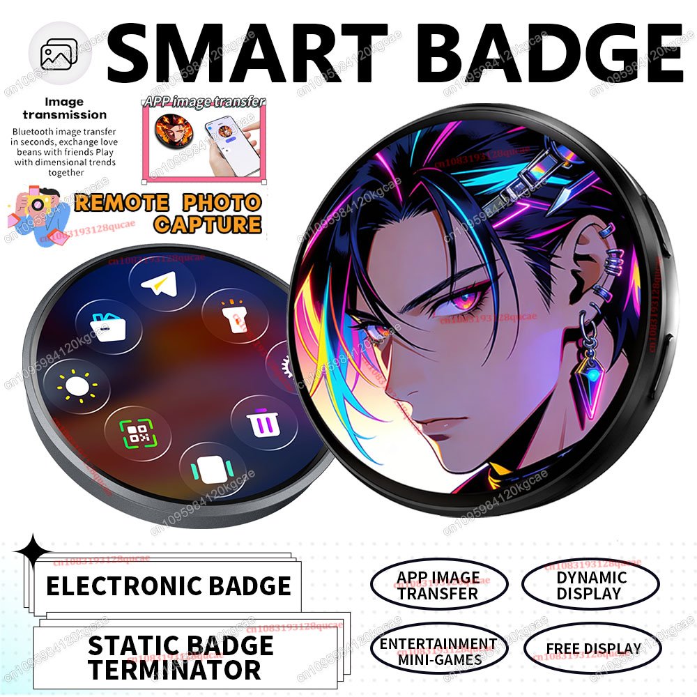Smart Home Icon - Pin Display E-Badge Anime Baru Layar
