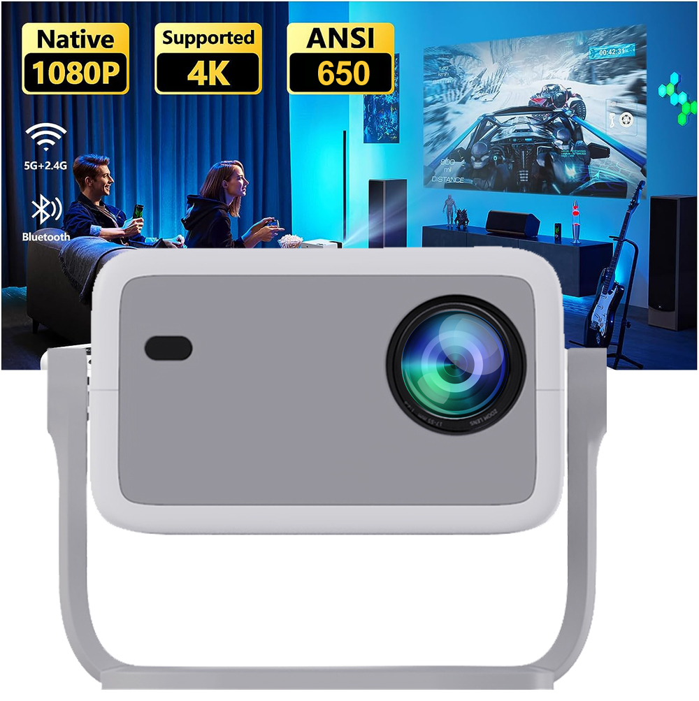 Smart Home Retrofit - WZATCO WL018 proyektor Full HD 1080P,