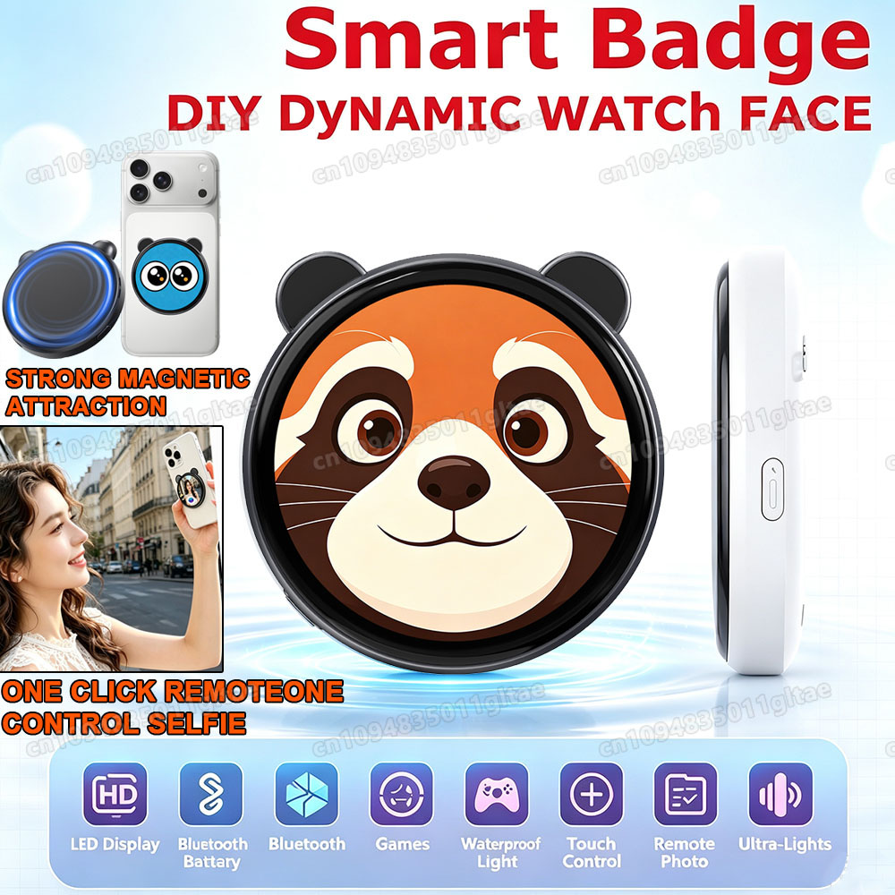 Smart Home Icon - Layar HD 1,50 inci, E-badge Elektronik