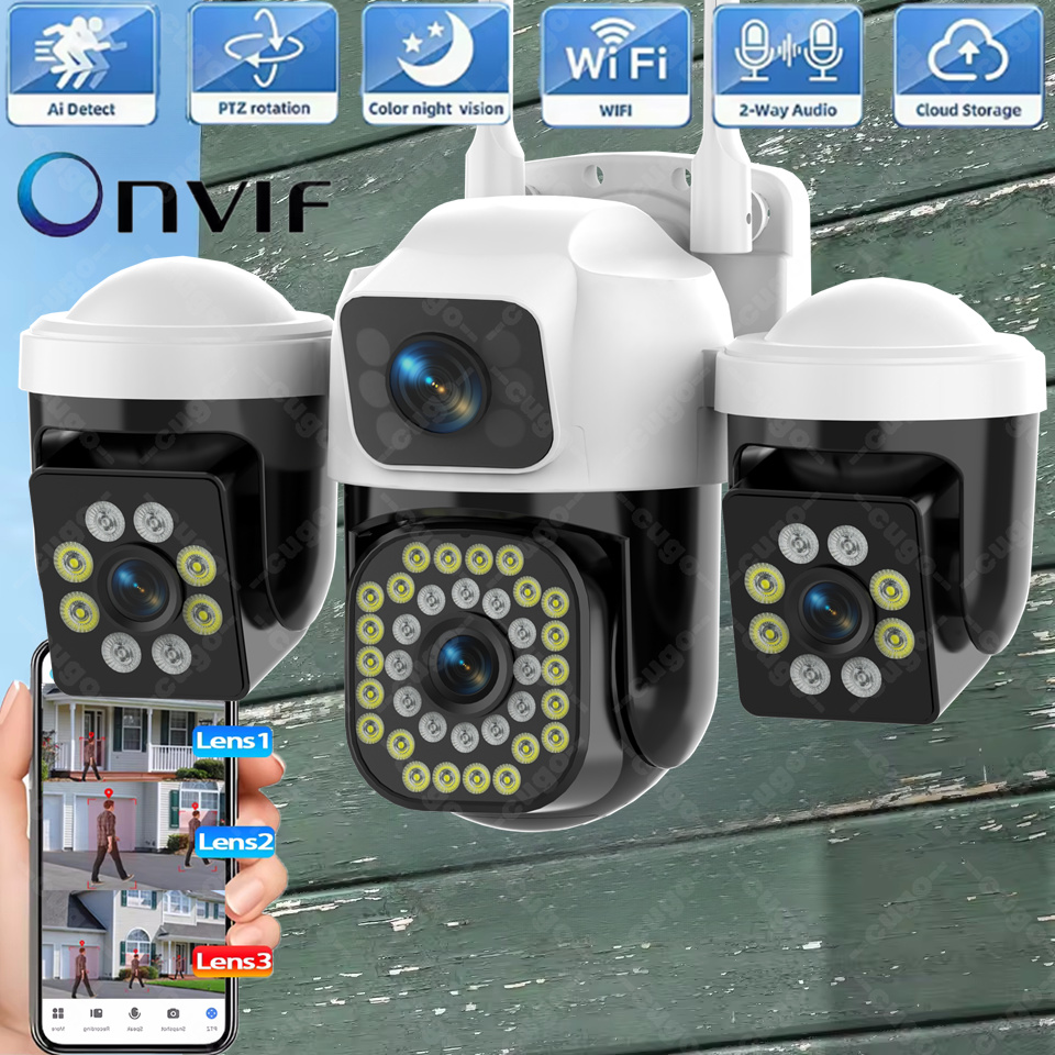 Smart Home Kamera - Kamera Keamanan 15MP 3-HD Layar Pelacakan