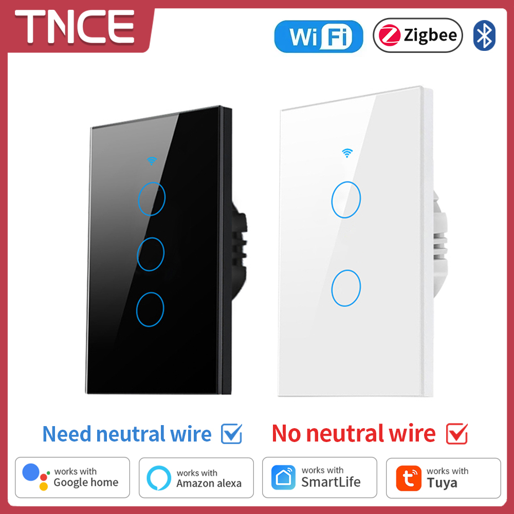 Smart Home Internet - TNCE Tuya WiFi/Zigbee saklar lampu pintar,