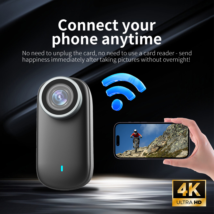 Smart Home Kamera - Kamera Mini UHD 4K, Kamera Tersembunyi,