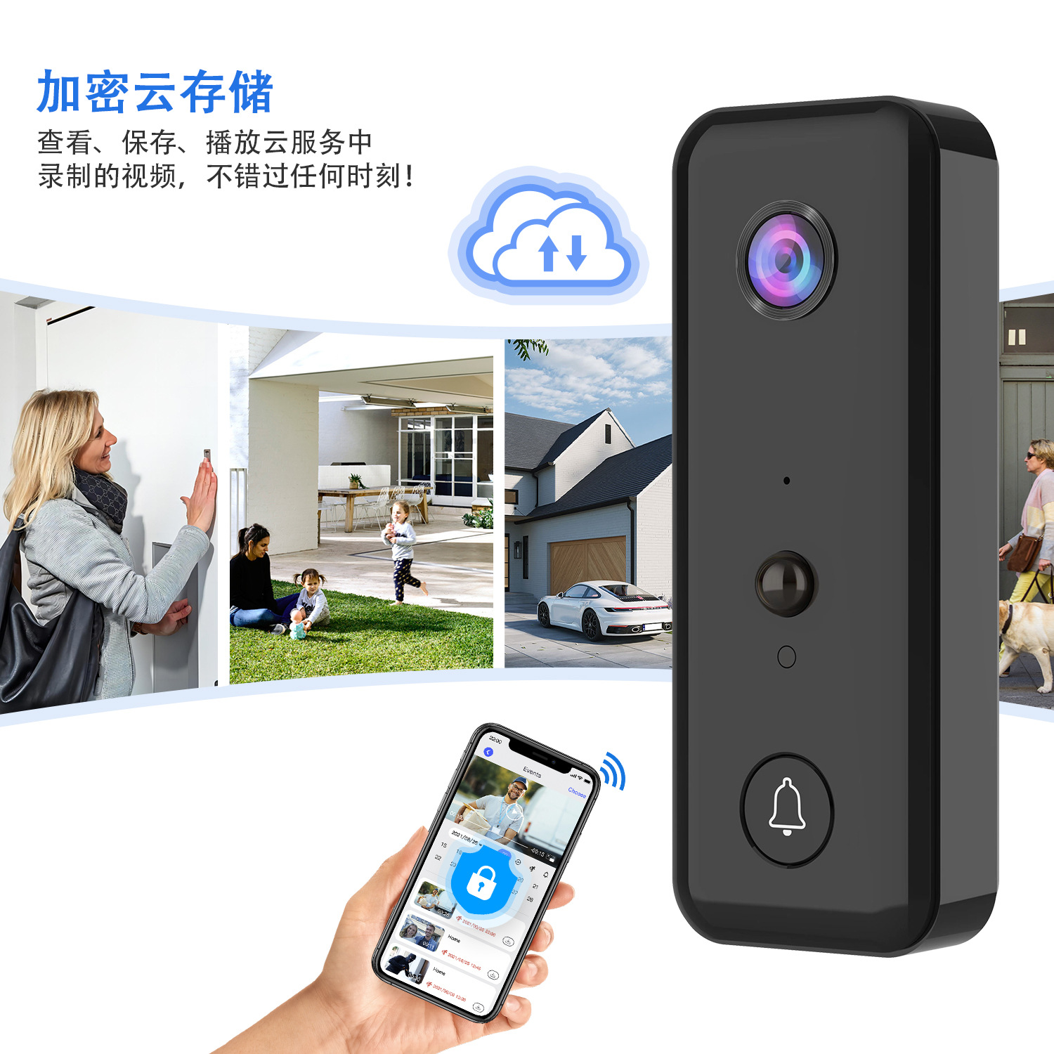 720P Aiwit APP Penyimpanan Clo - Wifi Doorbell Camera ulasan dan harga