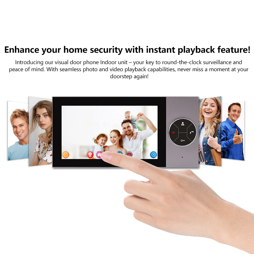 Layar IPS 7 Inci 2MP 1080P Apl - Wifi Doorbell Camera ulasan dan harga