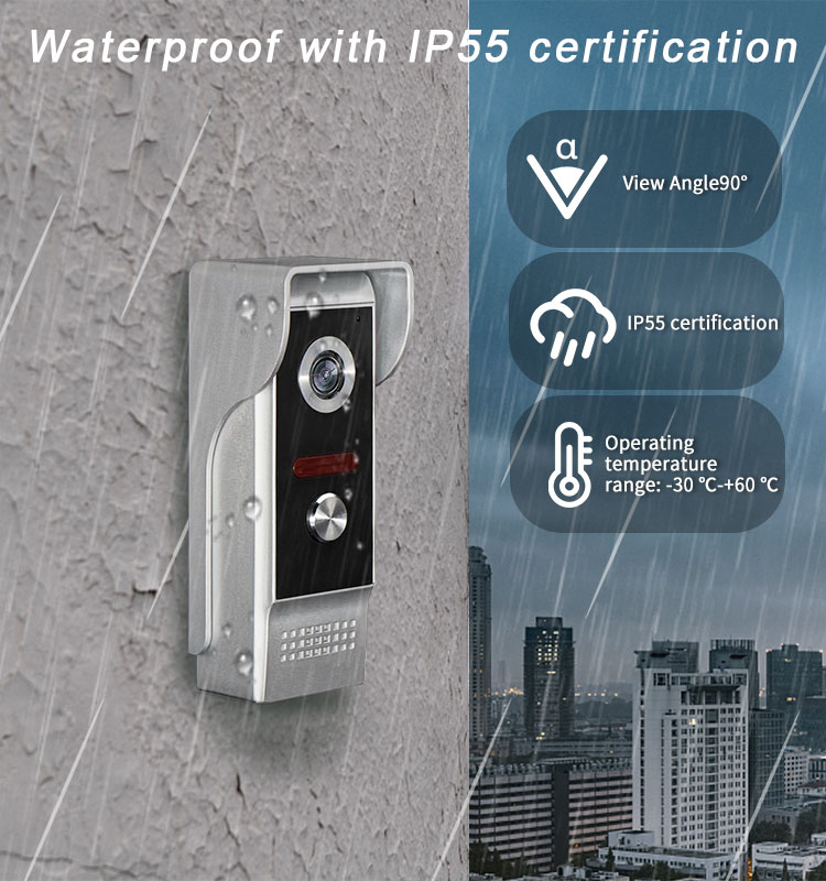 Layar HD 9 Inci Aplikasi Tuya  - Wifi Doorbell Camera ulasan dan harga