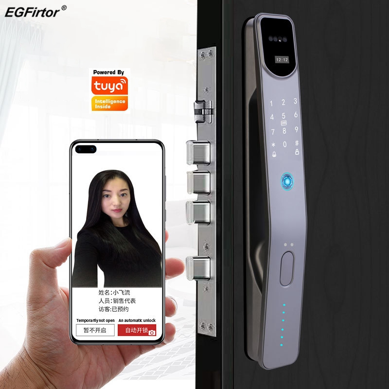 Tuya kunci pintu pintar sidik  - Wifi Doorbell Camera ulasan dan harga