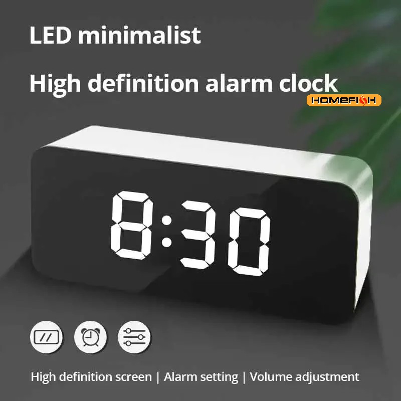 1 Buah Jam Meja Cermin LED Put - Smart Home Retrofit ulasan dan harga
