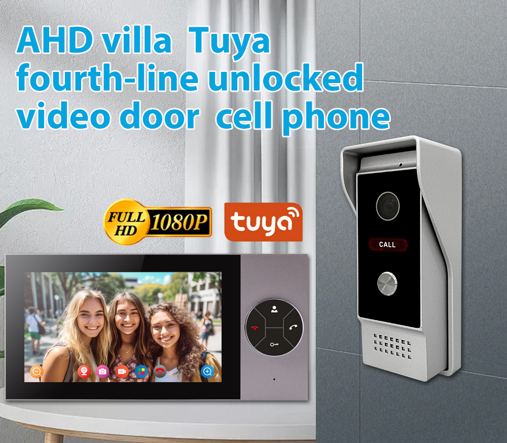 Layar IPS 7 Inci 2MP Tuya APP  - Wifi Doorbell Camera ulasan dan harga