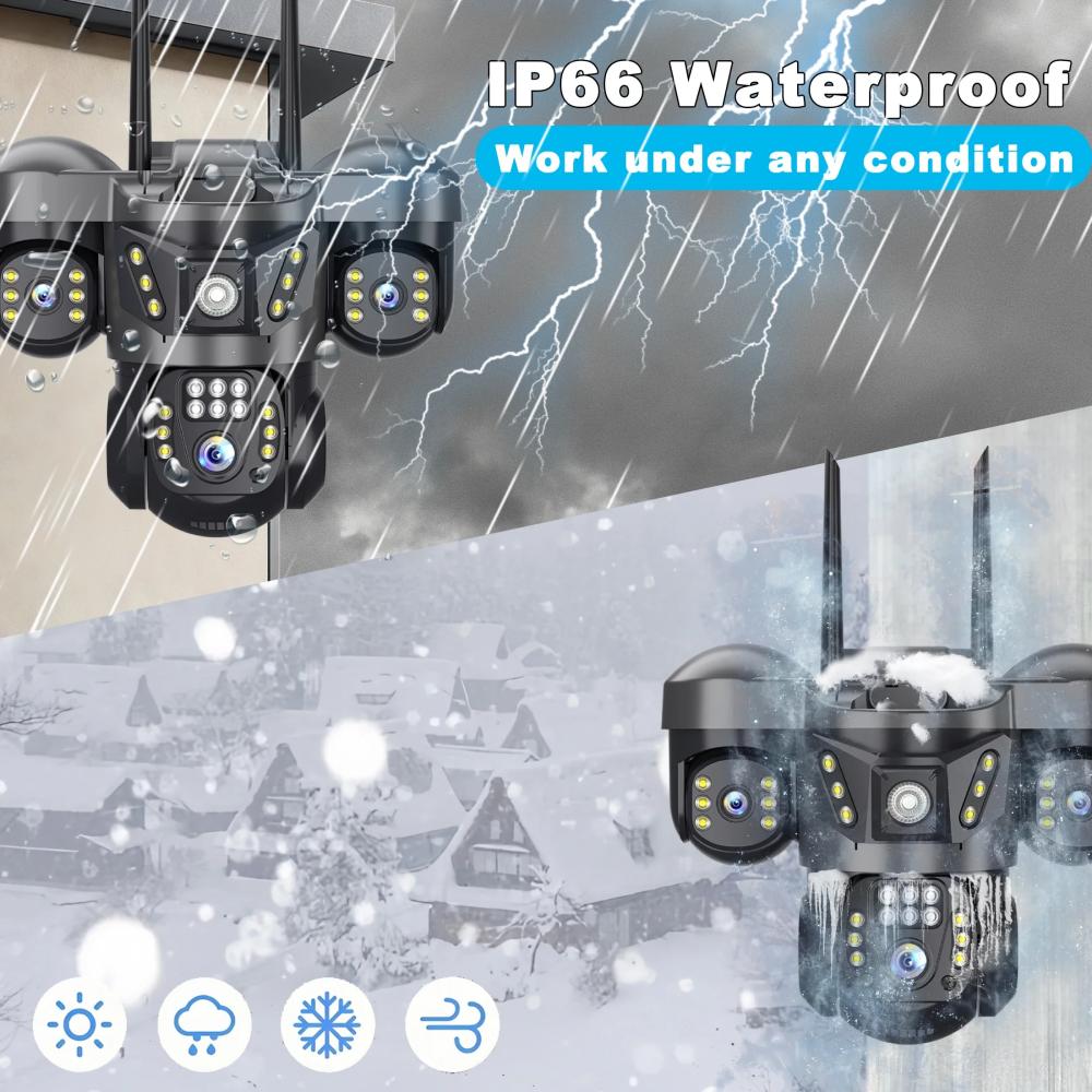 Kamera IP WIFI 15MP 8K Tiga La - Smart Home Kamera ulasan dan harga