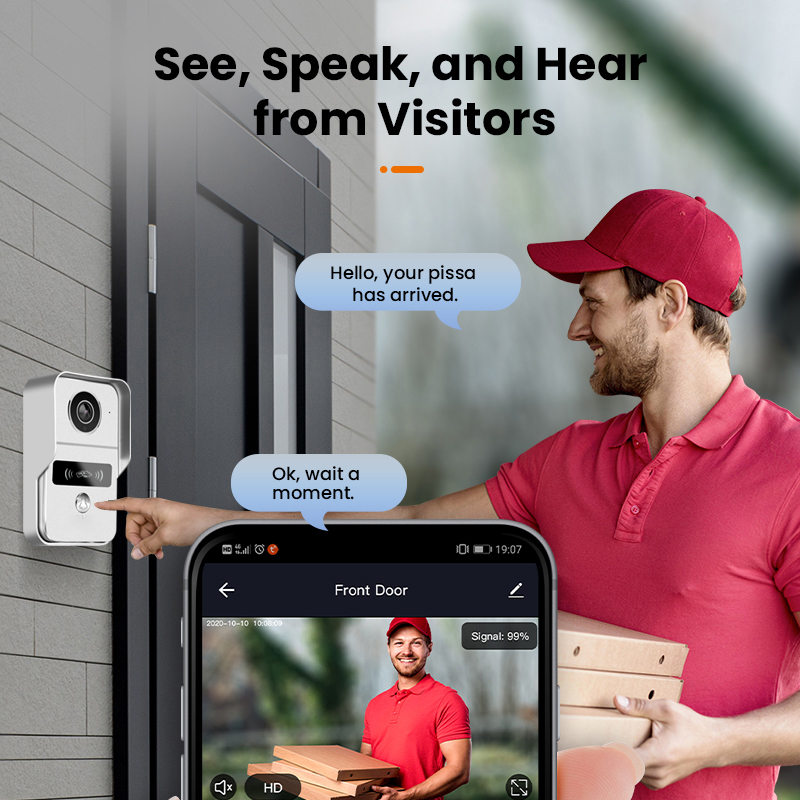 Kamera Bel Pintu Video WiFi, I - Wifi Doorbell Camera ulasan dan harga