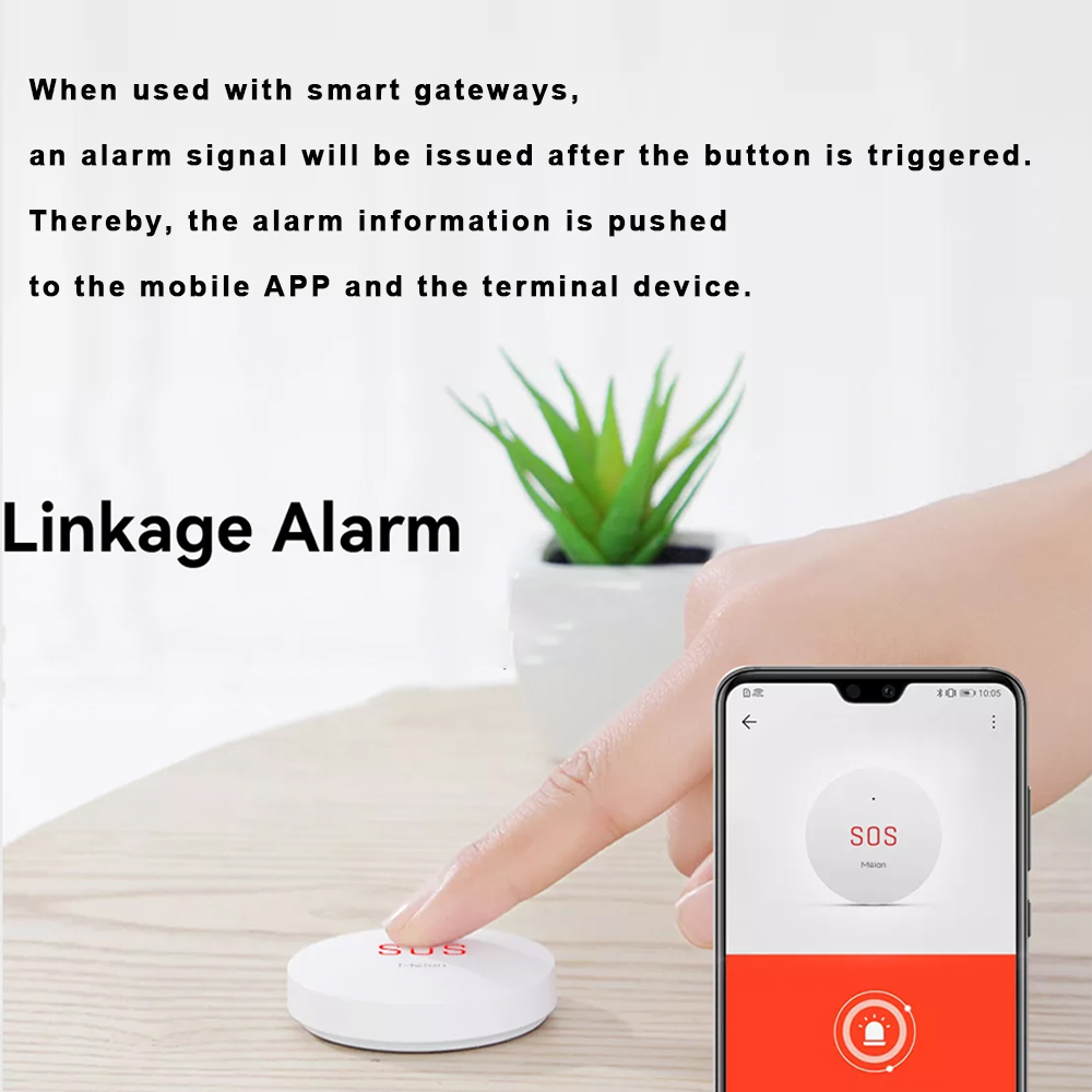 Tombol Darurat SOS Zigbee Tuya - Smart Home Ecosystems ulasan dan harga