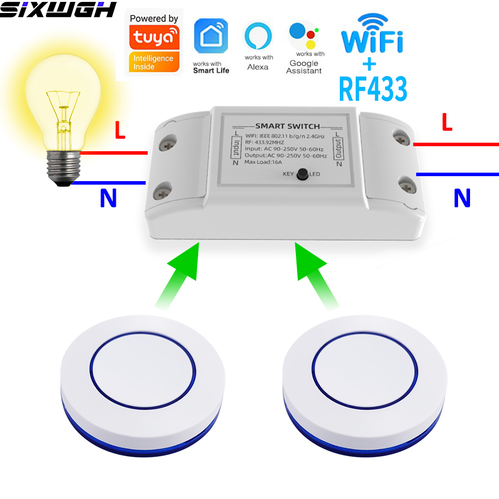 16A WiFi Tuya Smart Switch Sak - Smart Home Internet ulasan dan harga