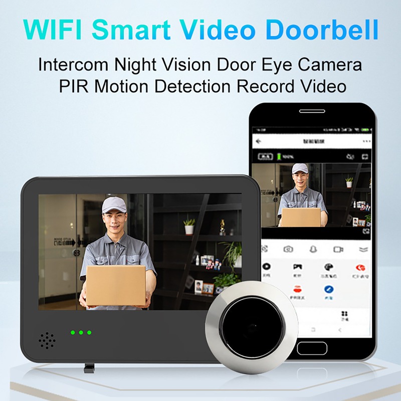 Kamera Pintu Video WIFI Tuya S - Wifi Doorbell Camera ulasan dan harga