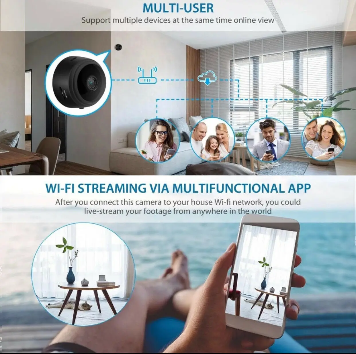 Kamera Wifi Digital Mini HD 10 - Smart Home Kamera ulasan dan harga