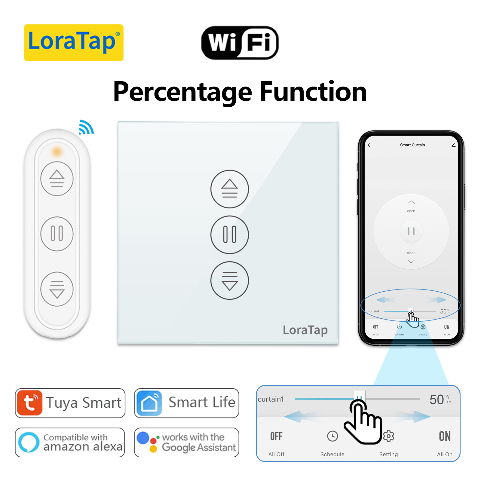 Tuya Smart Life EU WiFi Roller - Smart Home Living Room ulasan dan harga