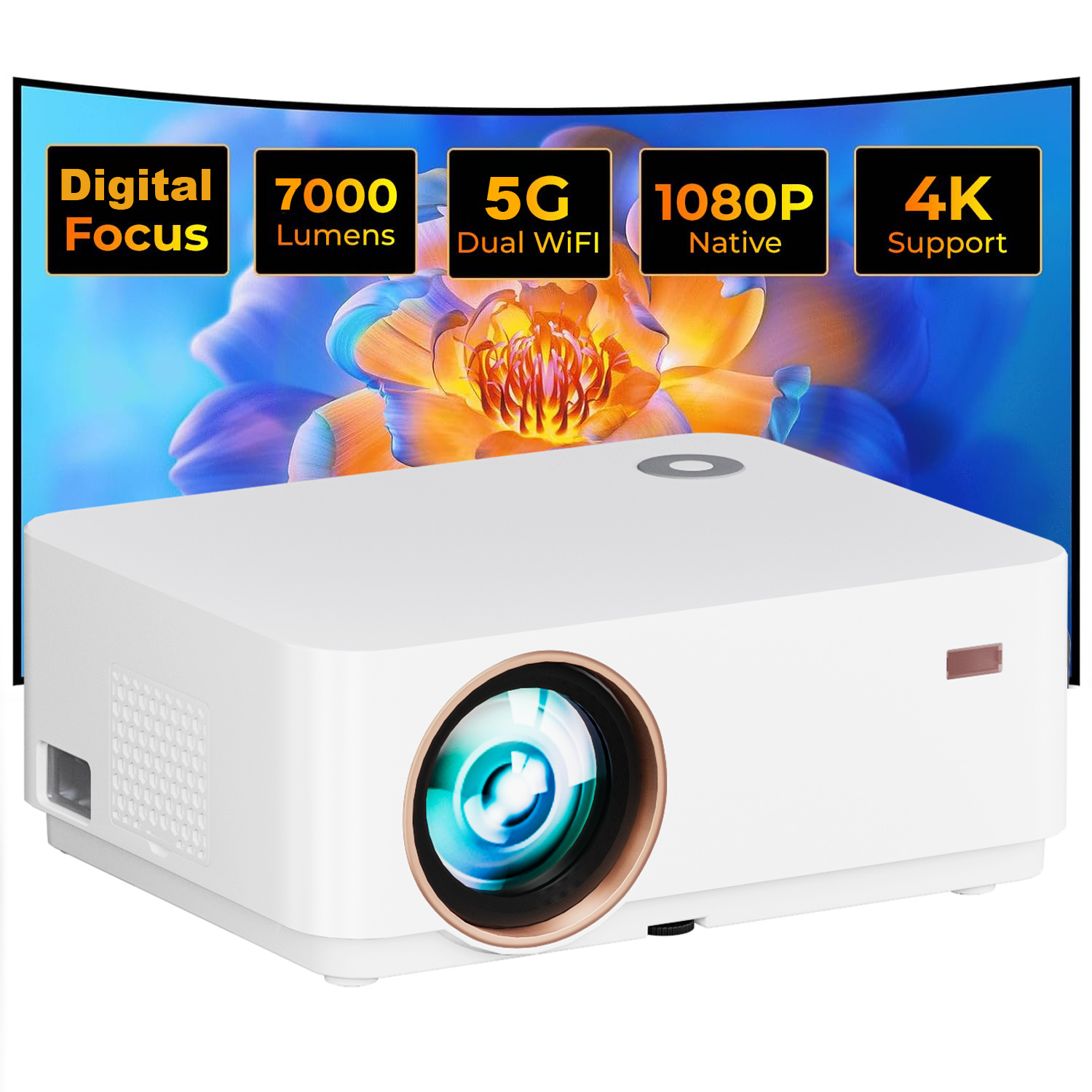 WZATCO D5A proyektor LED HD 10 - Smart Home Retrofit ulasan dan harga