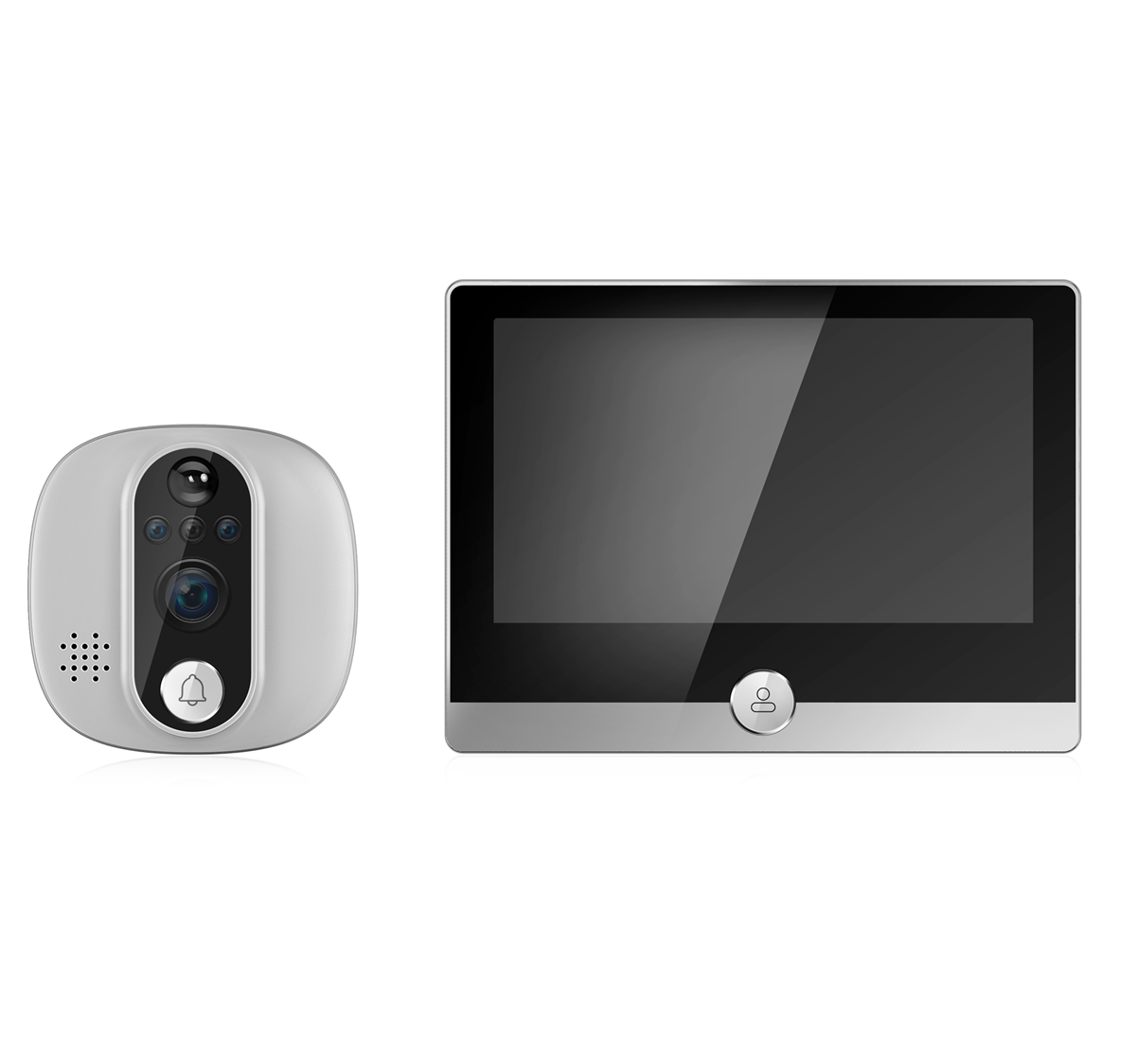 Layar IPS 4.3 Inci 2MP 1080P A - Wifi Doorbell Camera ulasan dan harga