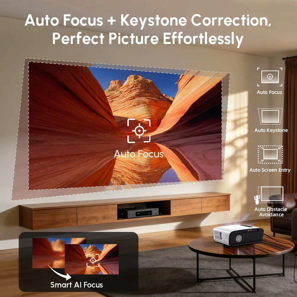 Proyektor NewA9S 4k Auto Fokus - Smart Home Retrofit ulasan dan harga