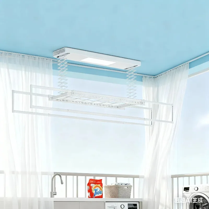 Gantungan pakaian elektrik bar - Smart Home Laundry ulasan dan harga