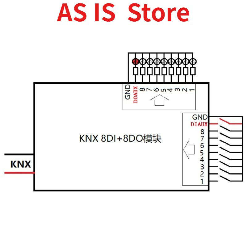Modul I/O KNX Rumah Pintar - 8 - Smart Home Knx ulasan dan harga
